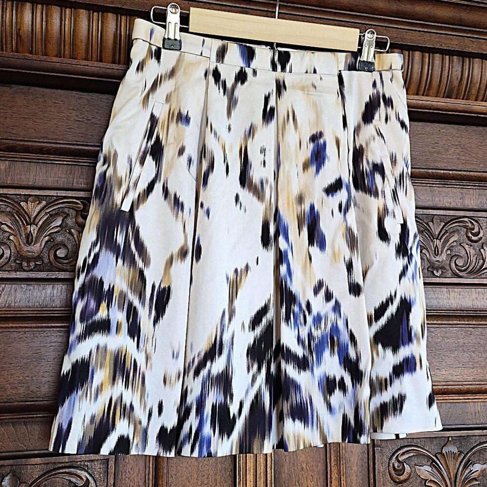 Elie Tahari Abstract Print Skirt